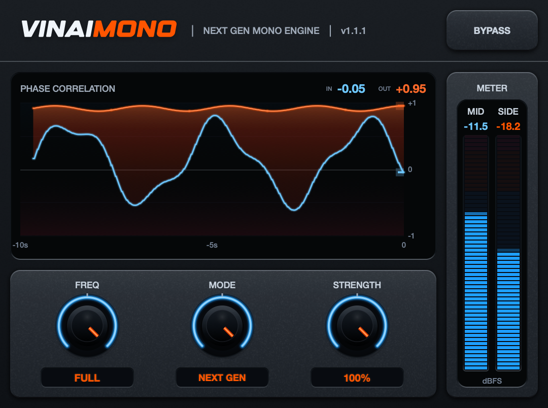 VINAImono full interface